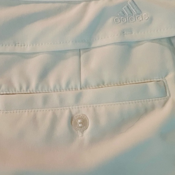 ADIDAS WOMENS WHITE ATHLETIC SHORTS SIZE 10 - Picture 11 of 12
